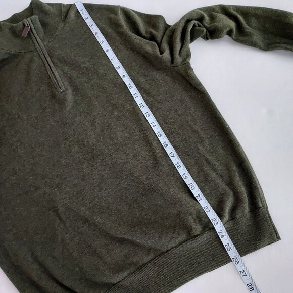 Jos. A. Bank Traveler Green Long Sleeve Pullover Sweater - Picture 6 of 11